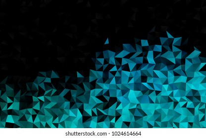 Light BLUE vector abstract mosaic background. A completely new color illustration in a vague style. Brand-new design for your business.
