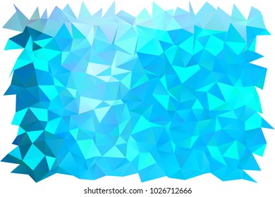 Light BLUE vector abstract mosaic background. A completely new color illustration in a vague style. The textured pattern can be used for background.