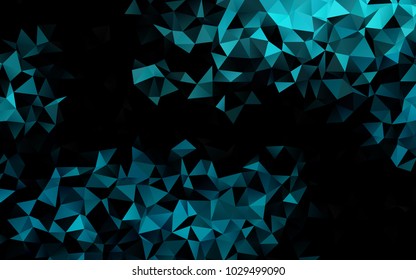 Light BLUE vector abstract mosaic pattern. Creative geometric illustration in Origami style with gradient. A completely new design for your business.