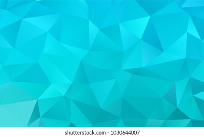 Light BLUE vector abstract mosaic template. A sample with polygonal shapes. A new texture for your design.