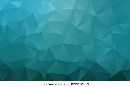 Light BLUE vector abstract mosaic pattern. Shining illustration, which consist of triangles. The elegant pattern can be used as part of a brand book.