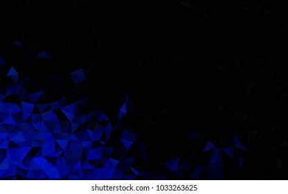 Light BLUE vector abstract mosaic template. Colorful abstract illustration with gradient. The textured pattern can be used for background.