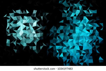Light BLUE vector abstract mosaic background. Creative geometric illustration in Origami style with gradient. A completely new template for your business design.