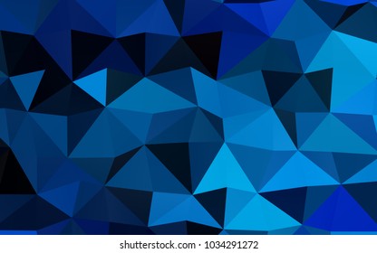 Light BLUE vector abstract mosaic background. Shining colored illustration in a brand-new style. A completely new design for your business.