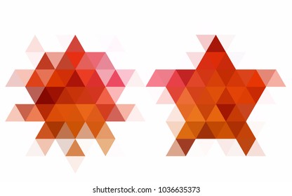 Light BLUE vector abstract mosaic pattern. Colorful abstract illustration with gradient. The elegant pattern can be used as part of a brand book.