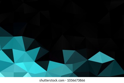 Light BLUE vector abstract mosaic template. An elegant bright illustration with gradient. The completely new template can be used for your brand book.