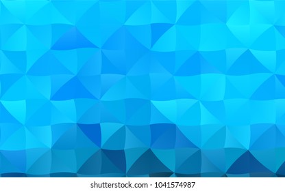 Light BLUE vector abstract mosaic background. A completely new color illustration in a vague style. Brand-new style for your business design.