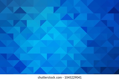 Light BLUE vector abstract mosaic background. Creative geometric illustration in Origami style with gradient. The textured pattern can be used for background.