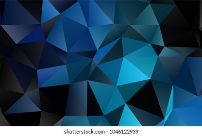 Light BLUE vector abstract mosaic pattern. An elegant bright illustration with gradient. Brand-new style for your business design.
