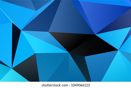Light BLUE vector abstract mosaic background. Creative geometric illustration in Origami style with gradient. The template can be used as a background for cell phones.