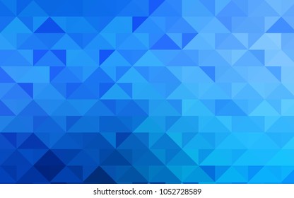 Light BLUE vector abstract mosaic template. Glitter abstract illustration with an elegant design. A new texture for your design.