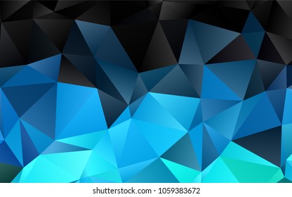 Light BLUE vector abstract mosaic background. Creative illustration in halftone style with gradient. A completely new design for your business.