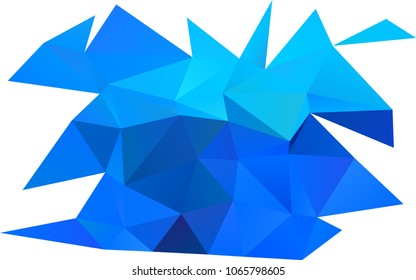 Light BLUE vector abstract mosaic background. Shining colored illustration in a brand-new style. Brand-new style for your business design.
