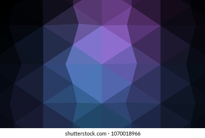 Light BLUE vector abstract mosaic backdrop. Elegant bright polygonal illustration with gradient. Textured pattern can be used for background.