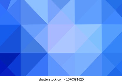 Light BLUE vector abstract mosaic pattern. Colorful illustration in polygonal style with gradient. The best triangular design for your business.