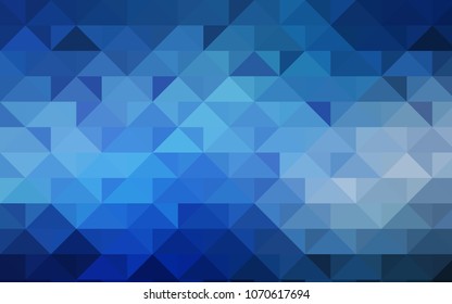 Light BLUE vector abstract mosaic background. A completely new color illustration in a vague style. The polygonal design can be used for your web site.