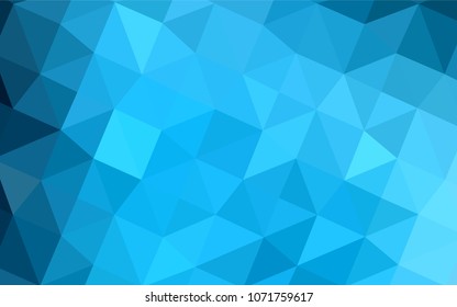 Light BLUE vector abstract mosaic backdrop. Modern geometrical abstract illustration with gradient. A completely new template for your business design.
