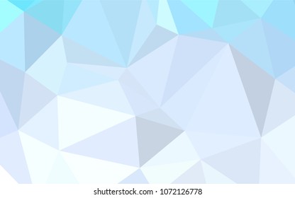 Light BLUE vector abstract mosaic background. Colorful illustration in polygonal style with gradient. That new template can be used for your brand book.