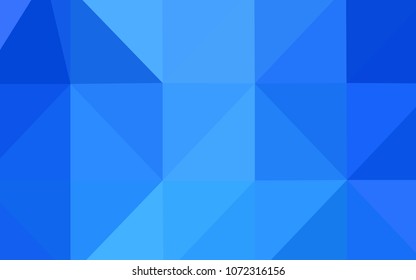 Light BLUE vector abstract mosaic pattern. A completely new color illustration in a  polygonal style. The template for cell phone's backgrounds.