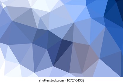 Light BLUE vector abstract mosaic backdrop. Triangular geometric sample with gradient.  That new template can be used for your brand book.