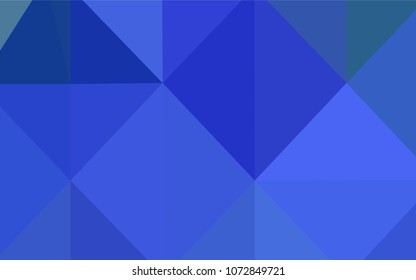 Light BLUE vector abstract mosaic backdrop. Colorful illustration in polygonal style with gradient. That new template can be used for your brand book.