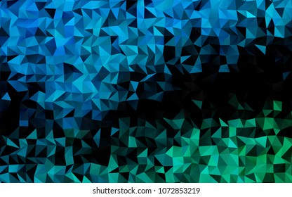 Light BLUE vector abstract mosaic template. A completely new color illustration in a vague style. A new texture for your design.