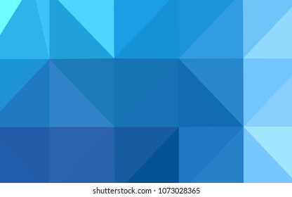 Light BLUE vector abstract mosaic backdrop. Glitter abstract illustration with an elegant design. A completely new design for your business.