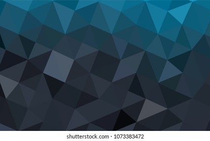 Light BLUE vector abstract mosaic pattern. Modern geometrical abstract illustration with gradient. The polygonal design can be used for your web site.