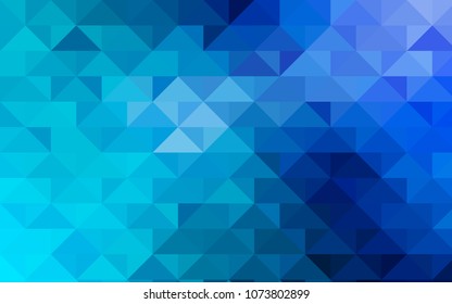 Light BLUE vector abstract mosaic pattern. Modern geometrical abstract illustration with gradient. A new texture for your design.