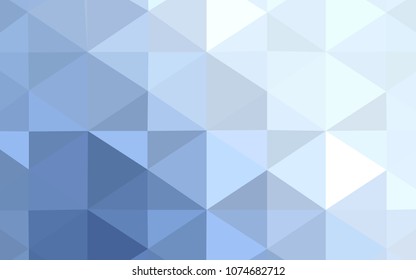 Light BLUE vector abstract mosaic background. Polygonal abstract illustration with gradient. The template for cell phone's backgrounds.