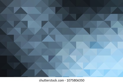 Light BLUE vector abstract mosaic background. Shining illustration, which consist of triangles. The template can be used as a background for cell phones.
