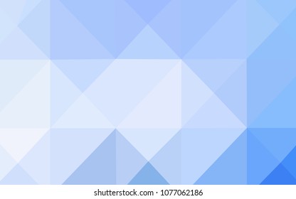 Light BLUE vector abstract mosaic pattern. Polygonal abstract illustration with gradient. Textured pattern can be used for background.