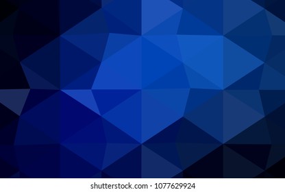Light BLUE vector abstract mosaic backdrop. Shining polygonal illustration, which consist of triangles. A completely new template for your business design.