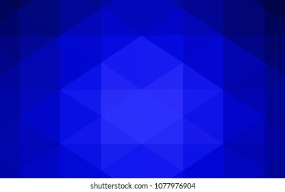 Light BLUE vector abstract mosaic backdrop. Colorful illustration in polygonal style with gradient. A new texture for your design.