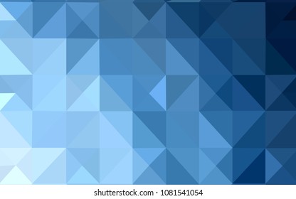 Light BLUE vector abstract mosaic background. Colorful abstract illustration with triangles. A new texture for your web site.