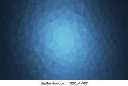Light BLUE vector abstract mosaic pattern. Polygonal abstract illustration with gradient. A completely new design for your leaflet.