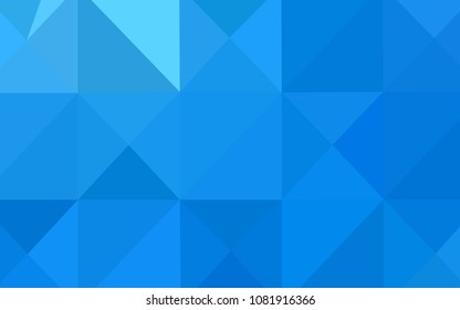 Light BLUE vector abstract mosaic backdrop. Creative illustration in halftone style with gradient. Brand-new design for your business.