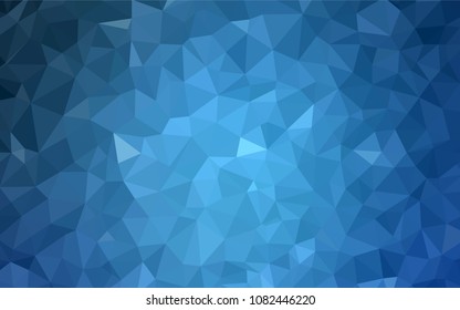 Light BLUE vector abstract mosaic backdrop. Creative illustration in halftone style with triangles. Brand new design for your business.