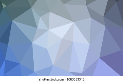 Light BLUE vector abstract mosaic background. Elegant bright polygonal illustration with gradient. The polygonal design can be used for your web site.