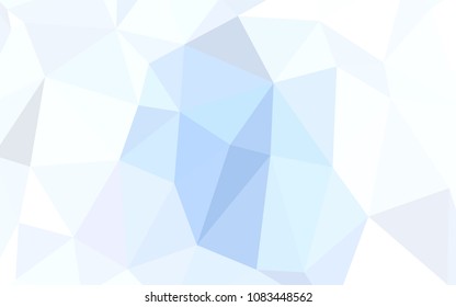 Light BLUE vector abstract mosaic background. Triangular geometric sample with gradient.  The polygonal design can be used for your web site.