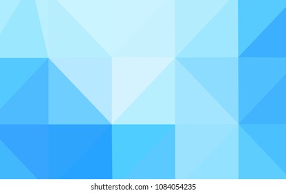 Light BLUE vector abstract mosaic backdrop. Creative illustration in halftone style with gradient. Brand-new design for your business.