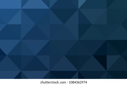 Light BLUE vector abstract mosaic background. Geometric illustration in Origami style with gradient.  Brand new style for your business design.