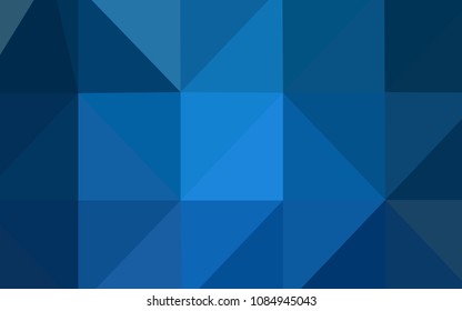 Light BLUE vector abstract mosaic background. Creative geometric illustration in Origami style with gradient. The polygonal design can be used for your web site.