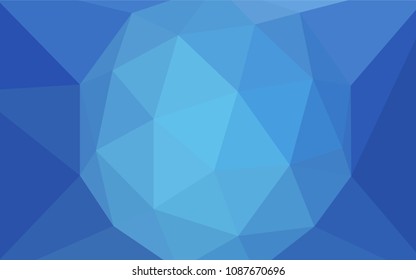 Light BLUE vector abstract mosaic background. Colorful illustration in polygonal style with gradient. A new texture for your web site.
