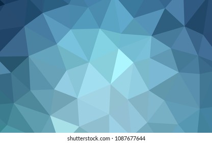 Light BLUE vector abstract mosaic backdrop. Colorful illustration in abstract style with triangles. A completely new design for your leaflet.