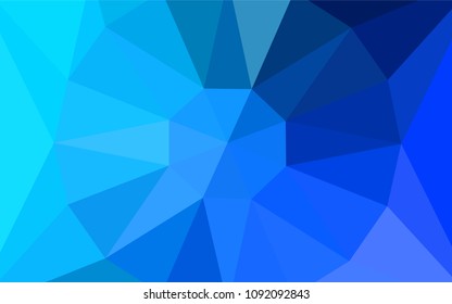 Light BLUE vector abstract mosaic backdrop with a diamond. Abstract illustration with an elegant triangles. Textured pattern for your backgrounds.