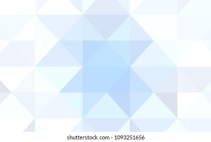 Light BLUE vector abstract mosaic backdrop. Colorful abstract illustration with triangles. Pattern for a brand book's backdrop.