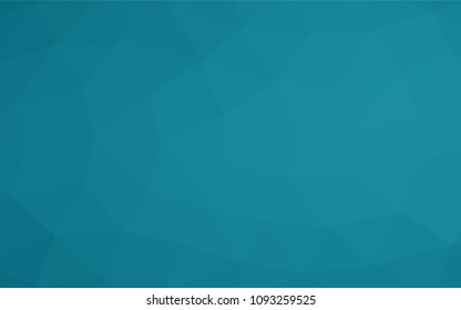 Light BLUE vector abstract mosaic pattern. Triangular geometric sample with gradient.  The elegant pattern can be used as part of a brand book.