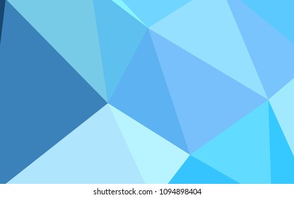 Light BLUE vector abstract mosaic background. Creative geometric illustration in Origami style with gradient. A new texture for your web site.