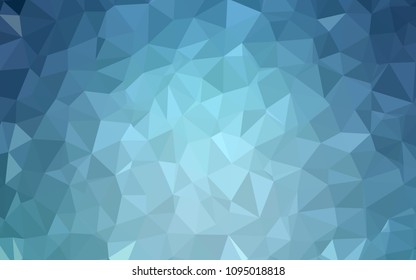 Light BLUE vector abstract mosaic background. Polygonal abstract illustration with gradient. Polygonal design for your web site.
